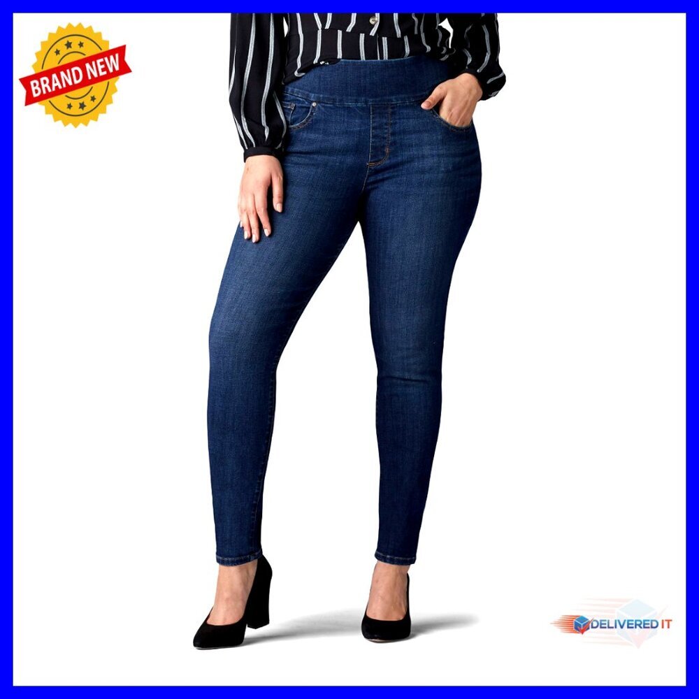 Plus Size Sculpting Slim Fit Skinny Leg Pull On Jeans